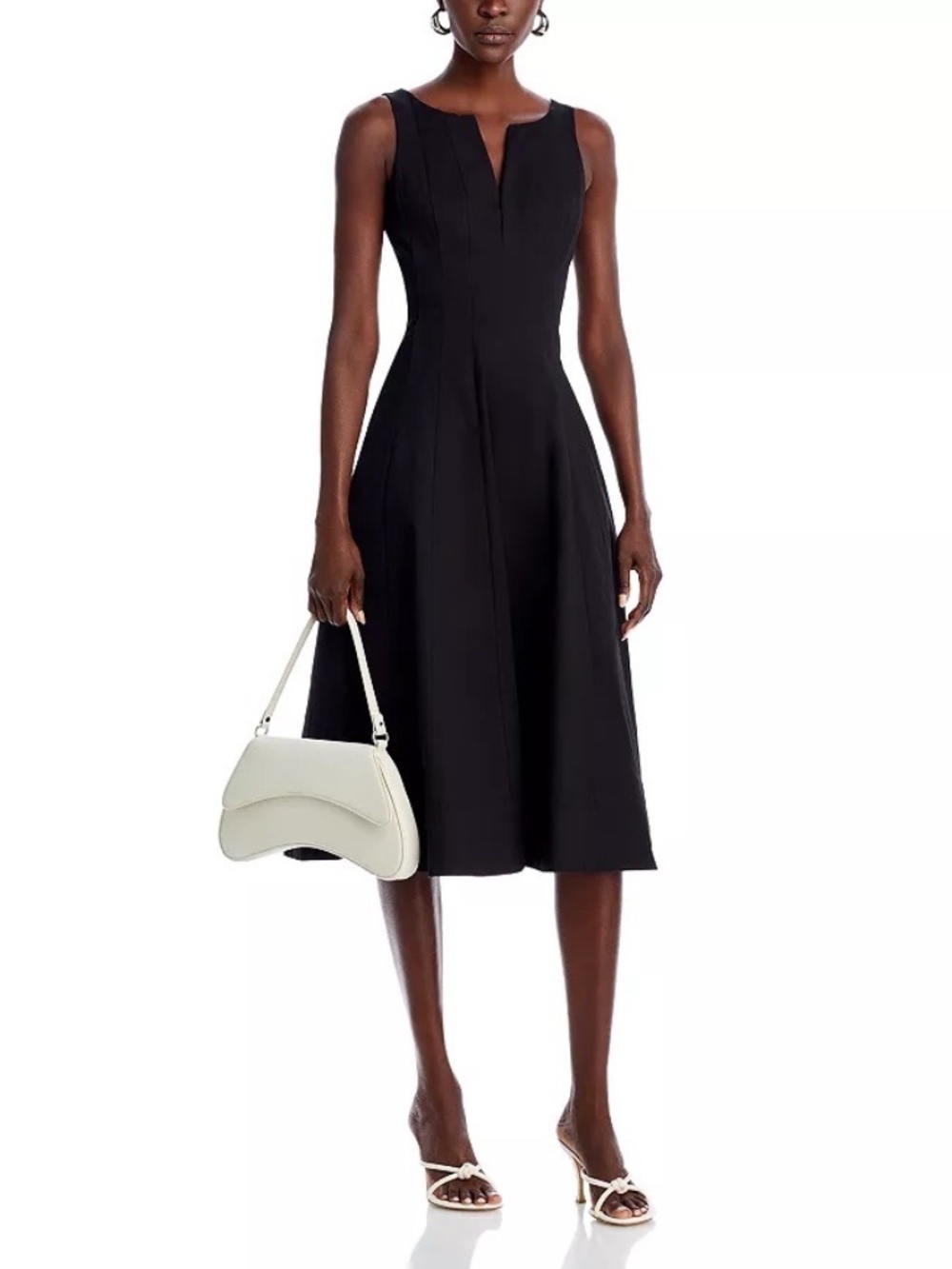 AQUA Paneled Midi Dress - Exclusive Bloomingdales Sz M